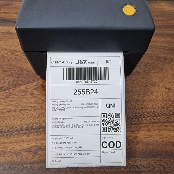 Máy in Xprinter có in được tem vận đơn A6 không?