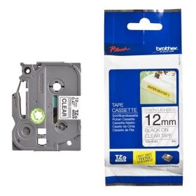 Nhãn in Brother TZE-S131, Black on Clear, 12mm x 8m