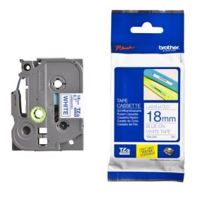 Nhãn in Brother TZe-243, Blue on White, 18mm x 8m