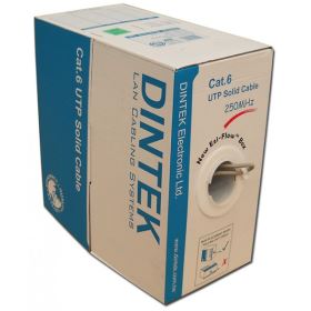 Cáp mạng DINTEK CAT.6 UTP, 4 pair, 23AWG, 305m/box (1101-04004MB)