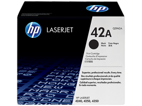 HP 42A Black Original LaserJet Toner Cartridge (Q5942A)