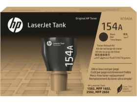HP 154A Black Original LaserJet Tank Toner Reload Kit (W1540A)