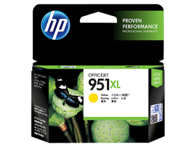 HP 951XL High Yield Yellow Original Ink Cartridge (CN048AA)