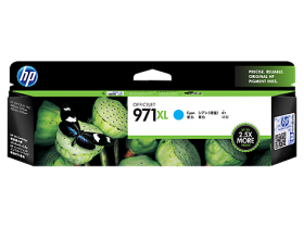 HP 971XL High Yield Cyan Original Ink Cartridge (CN626AA)