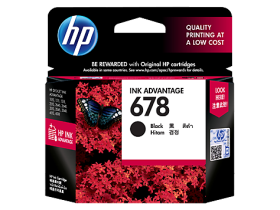 HP 678 Black Original Ink Advantage Cartridge (CZ107AA)