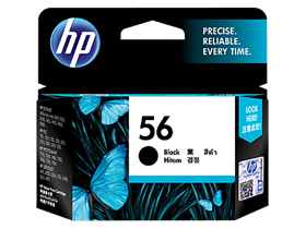 HP 56 Black Original Ink Cartridge (C6656AA)