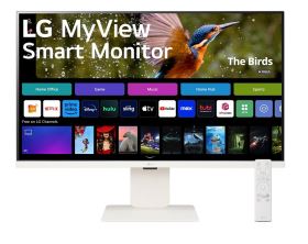 Màn hình LG 32SR83U-W.ATV 31.5 inch 4K IPS Smart Monitor – Tích hợp loa, Bluetooth, Wi-Fi, USB-C 65W, chân đế linh hoạt, màu trắng