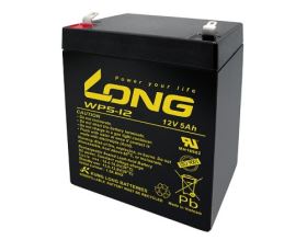Ắc quy Long WP5-12 – 12V 5Ah VRLA AGM, chuyên dùng cho UPS, thiết bị điện dự phòng