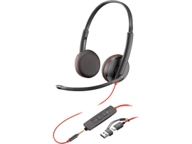 Tai nghe Poly Blackwire 3225 Stereo USB-C Headset (8X229AA)