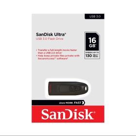 USB SanDisk Ultra 16GB CZ48 – USB 3.0, Tốc Độ Cao, Thiết Kế Màu Đen Sang Trọng (SDCZ48-016G-U46)