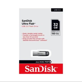 USB SanDisk Ultra Flair 32GB CZ73 – USB 3.0, Vỏ Kim Loại Thời Trang, Tốc Độ Cao (SDCZ73-032G-G46)