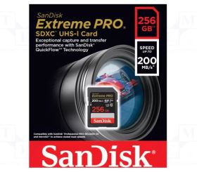 Thẻ nhớ SanDisk Extreme PRO SDXC 256GB UHS-I U3 V30 200MB/s (SDSDXXD-256G-GN4IN)