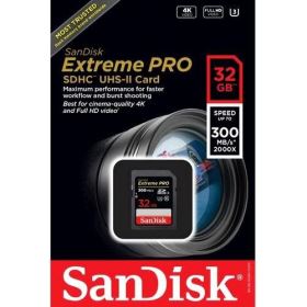 Thẻ nhớ SanDisk Extreme Pro 32GB SDHC – UHS-I, Class 10, U3, V30, Tốc độ 100MB/s, Ghi 90MB/s (SDSDXXO-032G-GN4IN)