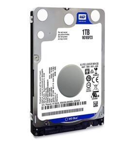 Ổ cứng HDD WD Blue 1TB 2.5 inch SATA 6Gb/s 128MB Cache 5400RPM (WD10SPZX) – Dòng Scorpio Blue, mỏng 7mm, chính hãng, dùng cho laptop